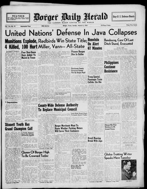 Borger Daily Herald (Borger, Tex.), Vol. 16, No. 90, Ed. 1 Sunday, March 8, 1942