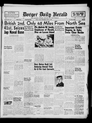 Borger Daily Herald (Borger, Tex.), Vol. 19, No. 113, Ed. 1 Wednesday, April 4, 1945