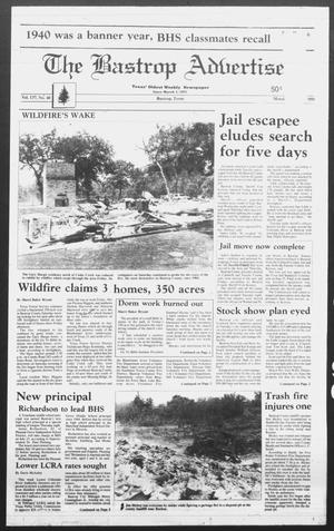 Primary view of object titled 'The Bastrop Advertiser (Bastrop, Tex.), Vol. 137, No. 40, Ed. 1 Monday, July 16, 1990'.