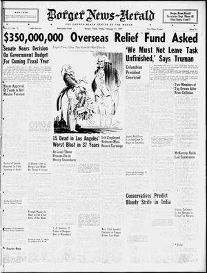 Borger News-Herald (Borger, Tex.), Vol. 21, No. 75, Ed. 1 Friday, February 21, 1947