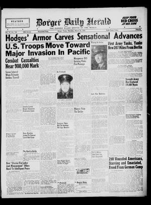 Borger Daily Herald (Borger, Tex.), Vol. 19, No. 108, Ed. 1 Thursday, March 29, 1945