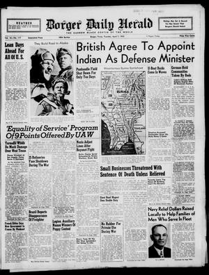 Borger Daily Herald (Borger, Tex.), Vol. 16, No. 117, Ed. 1 Tuesday, April 7, 1942
