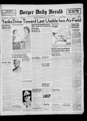 Borger Daily Herald (Borger, Tex.), Vol. 19, No. 77, Ed. 1 Wednesday, February 21, 1945