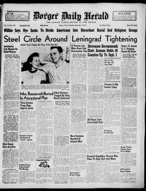 Borger Daily Herald (Borger, Tex.), Vol. 15, No. 249, Ed. 1 Tuesday, September 9, 1941