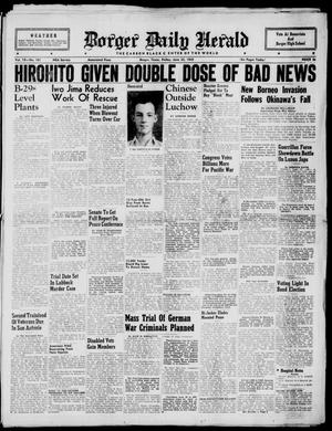 Borger Daily Herald (Borger, Tex.), Vol. 19, No. 181, Ed. 1 Friday, June 22, 1945