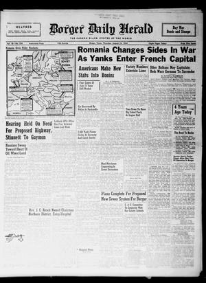 Borger Daily Herald (Borger, Tex.), Vol. 18, No. 236, Ed. 1 Thursday, August 24, 1944