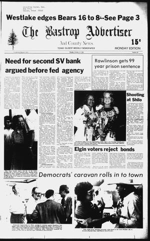Primary view of object titled 'The Bastrop Advertiser and County News (Bastrop, Tex.), No. 64, Ed. 1 Monday, October 13, 1980'.