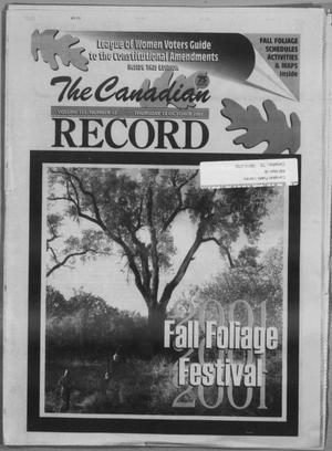 The Canadian Record (Canadian, Tex.), Vol. 111, No. 42, Ed. 1 Thursday, October 18, 2001