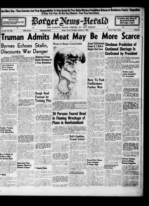Borger News-Herald (Borger, Tex.), Vol. 20, No. 268, Ed. 1 Thursday, October 3, 1946