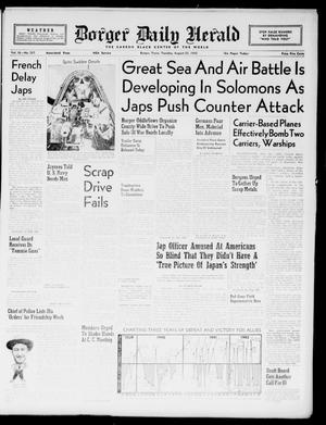 Borger Daily Herald (Borger, Tex.), Vol. 16, No. 237, Ed. 1 Tuesday, August 25, 1942