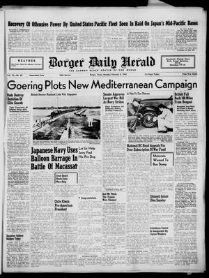 Borger Daily Herald (Borger, Tex.), Vol. 16, No. 62, Ed. 1 Monday, February 2, 1942