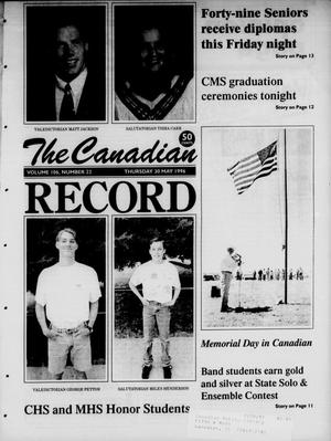 The Canadian Record (Canadian, Tex.), Vol. 106, No. 22, Ed. 1 Thursday, May 30, 1996