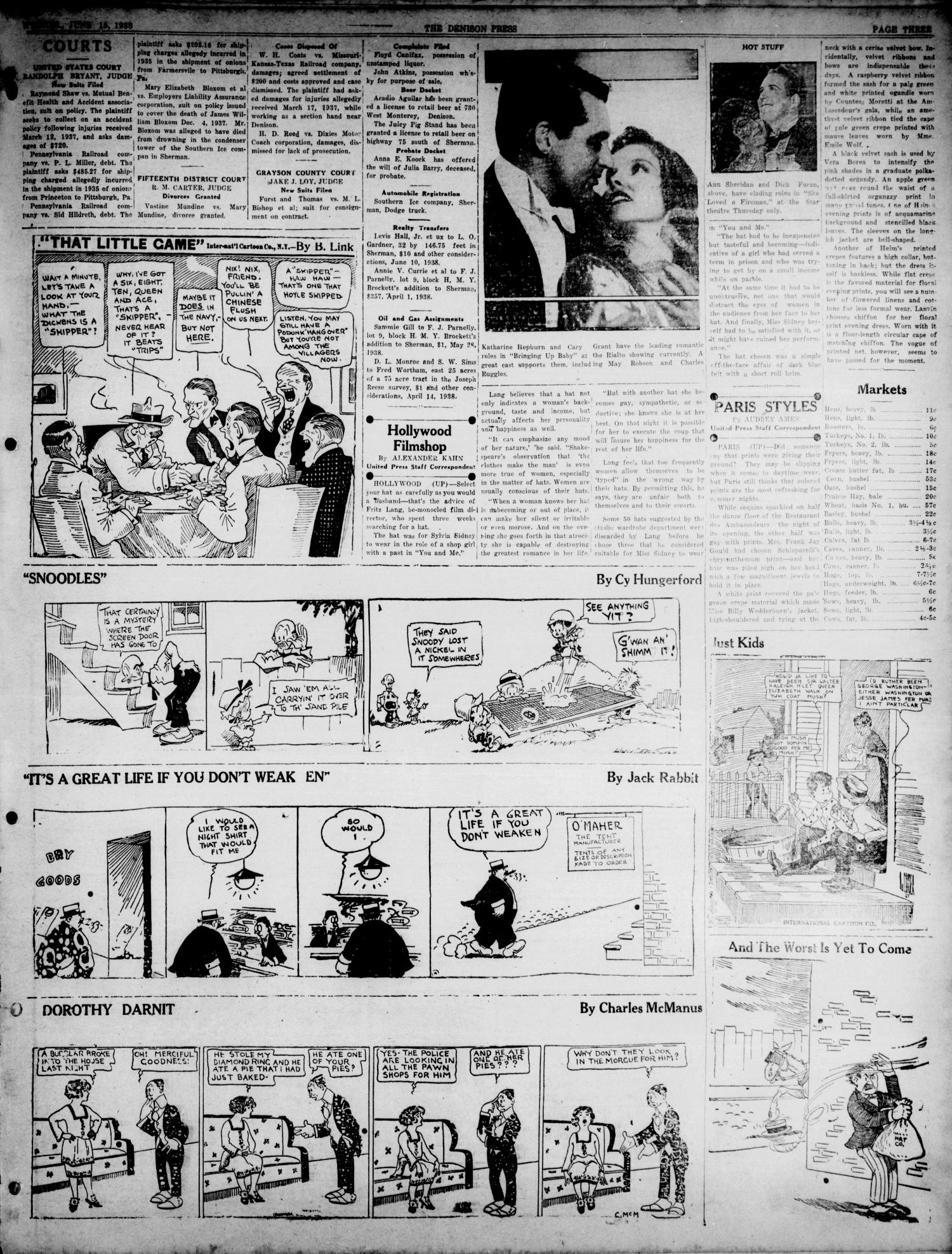 The Denison Press (Denison, Tex.), Vol. 4, No. 304, Ed. 1 Wednesday, June 15, 1938
                                                
                                                    [Sequence #]: 3 of 4
                                                