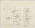 Technical Drawing: Ranch House Motel, Sweetwater, Texas: Plumbing Rough-In Plan