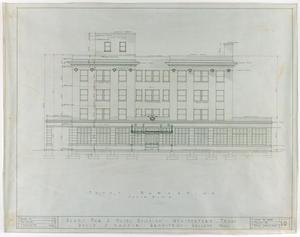 Primary view of object titled 'Weatherford Hotel, Weatherford, Texas: Front Elevation'.