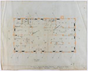 Weatherford Hotel Mechanical Plans, Weatherford, Texas: First Floor Plan