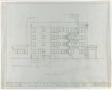 Technical Drawing: Weatherford Hotel, Weatherford, Texas: Rear Elevation