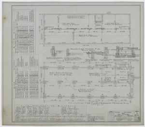 Primary view of object titled 'I. G. Yates' Hotel, Rankin, Texas: Framing Plans and Schedules'.