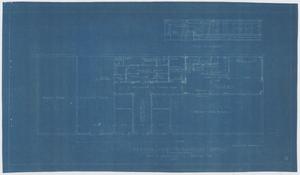 Primary view of object titled 'Paramount Hotel Remodel, Ranger, Texas: First Floor Plan and Elevation'.