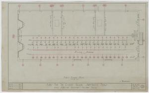 Primary view of object titled 'Gilbert Building, Sweetwater, Texas: First Floor Heating Plan'.