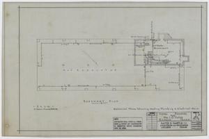 Primary view of object titled 'I. G. Yates' Hotel, Rankin, Texas: Basement Plan'.