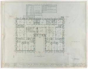 Primary view of object titled 'Weatherford Hotel, Weatherford, Texas: Typical Third and Fourth Floor Plan'.