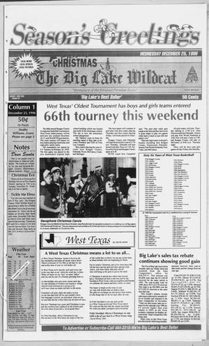 The Big Lake Wildcat (Big Lake, Tex.), Vol. SEVENTY FIRST YEAR, No. 52, Ed. 1 Wednesday, December 25, 1996