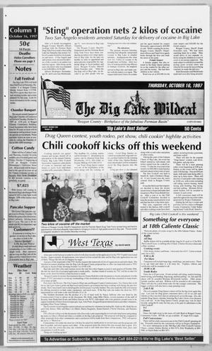 Primary view of object titled 'The Big Lake Wildcat (Big Lake, Tex.), Vol. SEVENTY-SECOND YEAR, No. 42, Ed. 1 Thursday, October 16, 1997'.