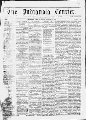 The Indianola Courier. (Indianola, Tex.), Vol. 2, No. 25, Ed. 1 Saturday, October 22, 1859