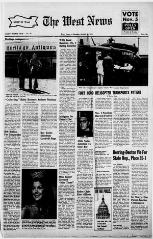 Primary view of The West News (West, Tex.), Vol. 84, No. 29, Ed. 1 Thursday, October 31, 1974