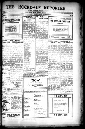 The Rockdale Reporter and Messenger (Rockdale, Tex.), Vol. 45, No. 29, Ed. 1 Thursday, September 20, 1917