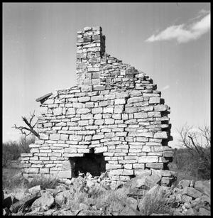 [Remains of a Chimney and Fireplace]