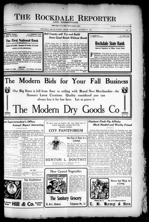 The Rockdale Reporter and Messenger (Rockdale, Tex.), Vol. 39, No. 32, Ed. 1 Thursday, October 17, 1912