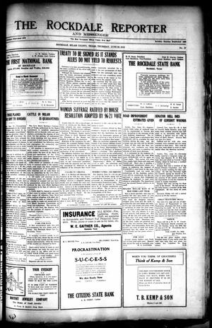 The Rockdale Reporter and Messenger (Rockdale, Tex.), Vol. [47], No. 17, Ed. 1 Thursday, June 26, 1919