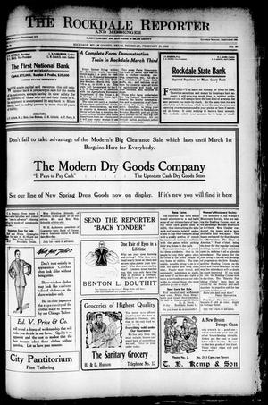 The Rockdale Reporter and Messenger (Rockdale, Tex.), Vol. 39, No. 50, Ed. 1 Thursday, February 20, 1913