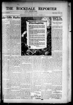 The Rockdale Reporter and Messenger (Rockdale, Tex.), Vol. 49, No. 39, Ed. 1 Thursday, November 24, 1921