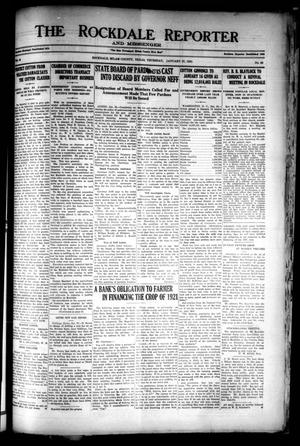 Primary view of object titled 'The Rockdale Reporter and Messenger (Rockdale, Tex.), Vol. 48, No. 48, Ed. 1 Thursday, January 27, 1921'.