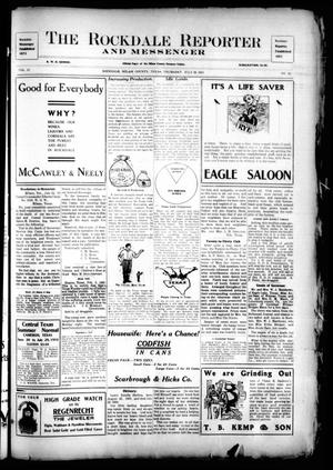 The Rockdale Reporter and Messenger (Rockdale, Tex.), Vol. 37, No. 21, Ed. 1 Thursday, July 28, 1910