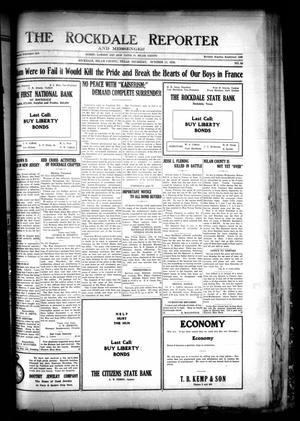 The Rockdale Reporter and Messenger (Rockdale, Tex.), Vol. [46], No. 33, Ed. 1 Thursday, October 17, 1918