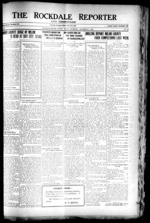 The Rockdale Reporter and Messenger (Rockdale, Tex.), Vol. 50, No. 41, Ed. 1 Thursday, December 7, 1922