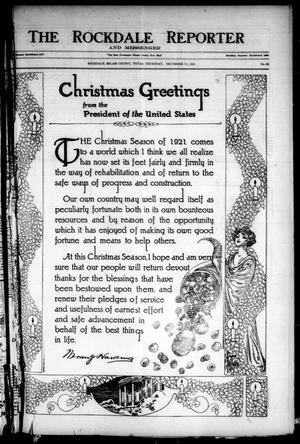 The Rockdale Reporter and Messenger (Rockdale, Tex.), Vol. 49, No. 42, Ed. 1 Thursday, December 15, 1921