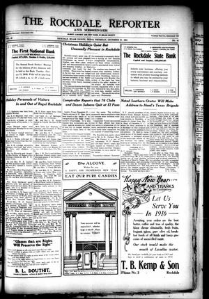 The Rockdale Reporter and Messenger (Rockdale, Tex.), Vol. 42, No. 43, Ed. 1 Thursday, December 30, 1915