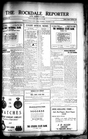 The Rockdale Reporter and Messenger (Rockdale, Tex.), Vol. [47], No. 37, Ed. 1 Thursday, November 13, 1919