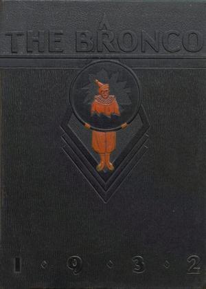 Primary view of object titled 'The Bronco, Yearbook of Denton High School, 1932'.