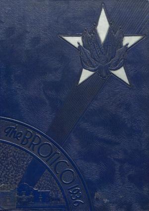 Primary view of object titled 'The Bronco, Yearbook of Denton High School, 1936'.