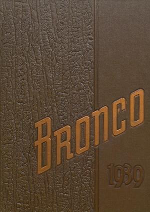 Primary view of object titled 'The Bronco, Yearbook of Denton High School, 1939'.