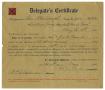Letter: [Delegate's Certificate Presented to Dr. Joseph Pound, May 10, 1905]
