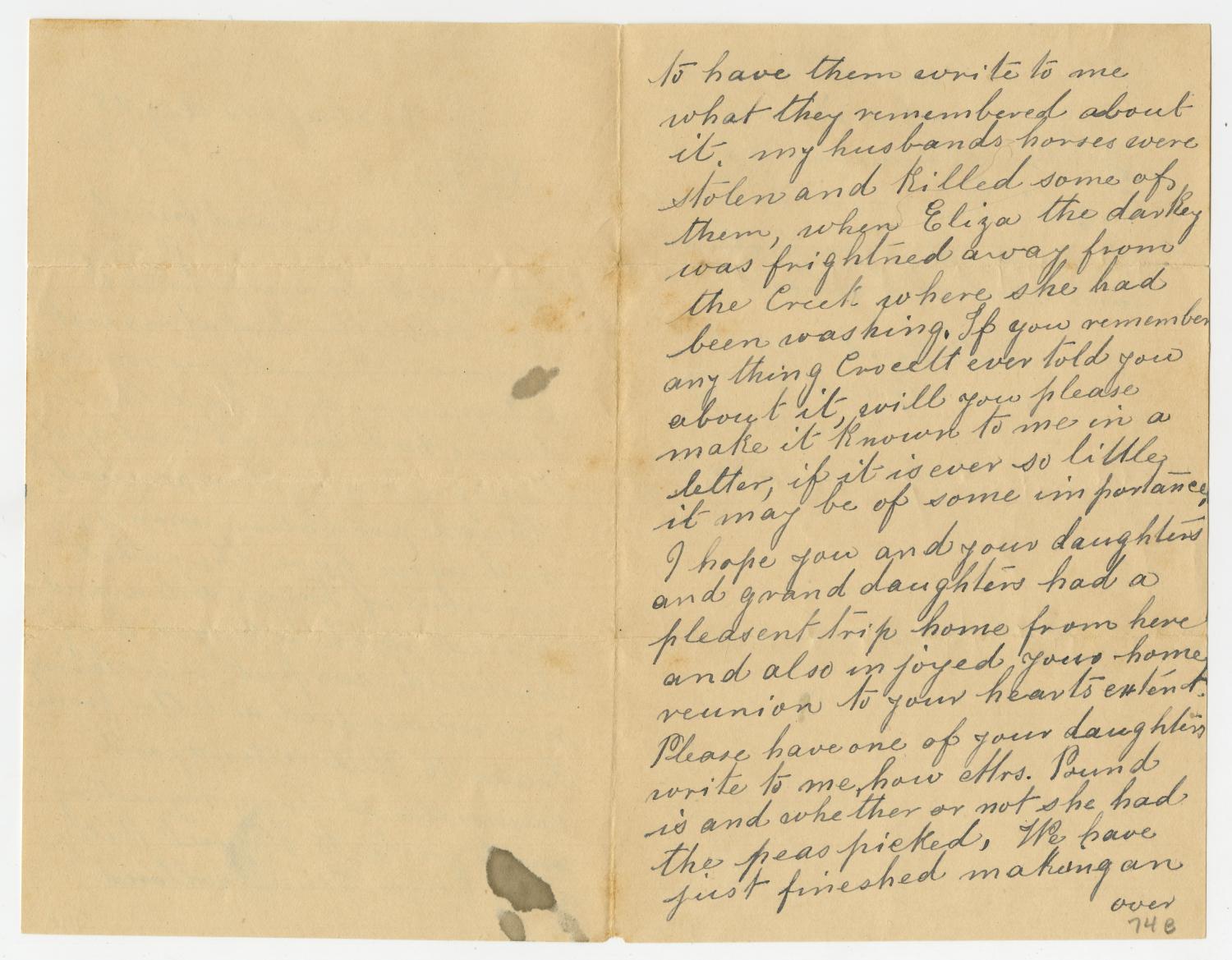 [Letter from Amalia Riley to Dr. Joseph Pound, August 28, 1903]
                                                
                                                    [Sequence #]: 2 of 3
                                                