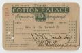 Text: [Texas Cotton Palace Men's Ticket]