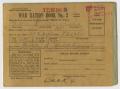 Primary view of [War Ration Book No. 3 Belonging to Marie L. Backhaus]
